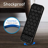 Fintie Protective Case for Apple TV 4K/ HD Siri Remote (1st Gen) - Honey Comb Lightweight Anti Slip Shockproof Silicone Cover for Apple TV 4K 5th 4th Gen Siri Remote Controller, Black