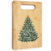 Christmas Tree Cutting Chopping Board For Kitchen, Winter Christmas Kitchen Decor, Holiday Winter Xmas Tree Boo Bamboo Cutting Boards For Friends Family Party Hostess