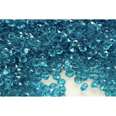 8.0Mm 2 Ct 1000 Pcs Teal Wedding Party Diamond Confetti Table Scatters Decoration Good Crafted Diy Ideas