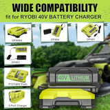 40V 6.5Ah Battery Fit For Ryobi 40V Battery, 6500Mah Replacement Battery Compatible With Ryobi 40V Tools Lithium Battery Op40601 Op40602 Op4050 Op40501 Op4040 Op40401 Op4030 Op40301 Op4026
