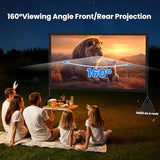 120Inch Outdoor Projector Screen With Stand: 16:9 4K Hd Portable Projector Screen Outdoor Indoor - Front/Rear Movie Screen With Carry Bag, Sandbag - Projection Screen For Backyard, Camping, Theater