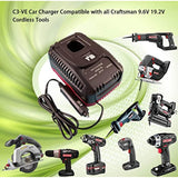 Compaitble With Craftsman 9.6V-19.2V Vehicle Charger,Car Battery Charger For Craftsman Tools 19.2-Volt C3 Xcp Lithium-Ion & Ni-Cad Diehard