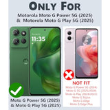 For Motorola Moto G Power 5G 2025 Case/Moto G Play 2025 Case With 2 Pack Screen Protector, Grade Shockproof Phone Case Heavy Duty Robust Bumper Cover With Kickstand, Green