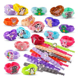 Party Favors For Kids Pop Bracelets 24 Pack Animal Fidget Bracelets,Birthday Gifts,Goodie Bag Stuffers,Carnival Prizes,Classroom Prizes