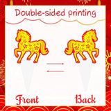 48pc Happy Chinese New Year Cupcake Toppers Year of the Horse Lunar Party