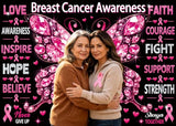 Breast Cancer Awareness Backdrop October Pink Ribbon Butterfly Banner Background Women Breast Cancer Love Hope Faith Charity Event Photo Booth Props 7x5FT