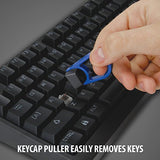 O Rings Mechanical Keyboard Dampener - Quiet Switch Dampeners Kit 40A Clear (140Pcs), Keycap Puller, Keyboard Brush, Cloth And Accessory Bag - Mod Kit For Cherry Mx, Ttc, Akko Switches, More