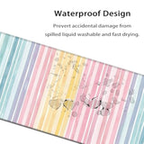 35.4 X 15.7 In, Xxl Large Mouse Pad For Desk, Extended Keyboard Mouse Mat For Computer Office, Big Laptop Mouse Pad, Gaming Pc-Colorful Striped Rainbow