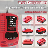 For Craftsman 20V Battery Charger, Compact Charger Replacement For Craftsman Charger 20V (Only Charge For 20V)