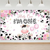 Holy Cow I'M One Birthday Backdrop Flower Farm 1St Birthday Party Decorations Holy Cow I'M One Banner 70.8 X 43.3 Inch