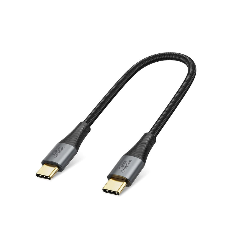 CableCreation Short USB C to USB C Cable, Type C Fast Charging USB C Cable 0.8