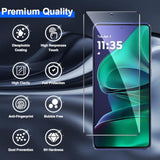 2 Pack Tempered Glass Screen Protector For Motorola Moto G Stylus 5G 2025 With 2 Pack Camera Lens Protector,Ultra Hd, Anti-Fingerprint Case Friendly