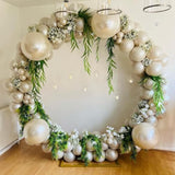 115 Pcs White Pearl Balloons Double Stuffed Garland Kit for Wedding Baby Shower