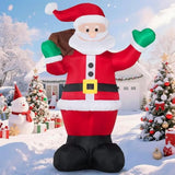 6 Ft Christmas Inflatable Santa With Gift Bag, Blow Up Xmas Inflatable Decorations With Build In Leds For Christmas Deco
