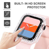 Bling Case for Apple Watch 41mm with Built-in Screen Protector for Women - Elegant Luxury Watch Accessory