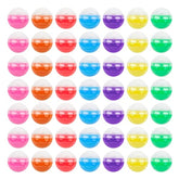 , Colorful Small Round Capsules 1.1 Inch Vending Machine Empty Plastic Gumball Containers For Party Favor Prize (50 Packs)