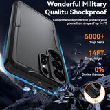 for Galaxy S26 Ultra Case with HD Screen Protector, Military Grade Heavy Duty Shockproof Phone Case, Full Body Drop Protection Cover,Black