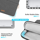360° Protective Laptop Sleeve Case For 13 Inch New Macbook Air M4 A3240 2025, M3 A3113, M2 A2681, M1 A2337, 13" Macbook Pro M2 M1, 13-Inch Ipad Air M3 / Ipad Pro M4 With Accessory Bag, Dark Gray