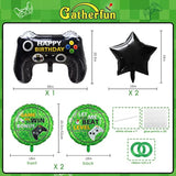 5 Pcs Video Game Party Decoration, Level Up Birthday Balloons?Video Game Foil Balloon For Game On Birthday Party Supplies