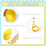 57pcs Happy Birthday Hanging Swirls, Glitter Ornaments for Party Decor