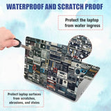 Vintage Radio Laptop Skin Stickers Reusable Netbook Skin Sticker Vinyl Decals For Pc Notebook Laptops Keyboard Cover Universal 12" 13" 13.3" 14" 15 Inch Waterproof Laptop Case Protector Film