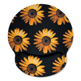 Sunflower Design Ergonomic Mouse Pad With Wrist Support, Floral Flowers Non-Slip Gaming Mouse Pad With Wrist Rest For Laptop Computer, Desk Accessories Office Supplies