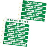 12 Pack Camp Bride Sash Camp Bachelorette Decoration Last Trail Before The Veil Bachelorette White Bride Party Favors Sash Sage Green Bridesmaids Sashes For Camping Bridal Shower Party Favor