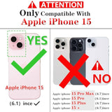 Iphone 15 Shockproof Case With HD Screen Protector Military Grade Black