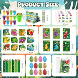96Pcs Dinosaur Party Favors Dino Theme School Stationery Set Bulk For Kids Jurassic Birthday Party Goodie Bag Stuffers Classroom Gifts Rewards Pinata Filler