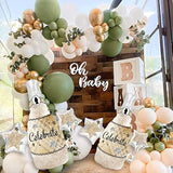 2Pcs Celebrate Champagne Balloons, Big Size Champagne Stars Glitter Aluminum Foil Balloons For Birthday Bachelor Wedding Graduation Party, 83X94 Cm