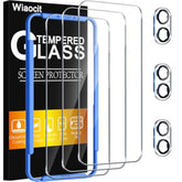 3 Pack Tempered Glass Screen Protector For Iphone 16 With 3 Pack Camera Lens Protector, 9H Hardness, Bubble Free, Case Friendly