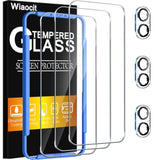 3 Pack Tempered Glass Screen Protector For Iphone 16 With 3 Pack Camera Lens Protector, 9H Hardness, Bubble Free, Case Friendly
