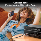 Cable Matters 3.5mm TRS to Dual 6.35mm TS Breakout Cable - 6ft, 1/8 to 1/4 Stereo Cable, 3.5mm to 1/4 Y Splitter Cord