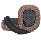 G933 G633 Replacement Earpads Ear Cushions Compatible With Logitech G933S G633S G935 635 Gaming Headset Upgrade Ear Pads Parts (Brown Fabric+Headband)