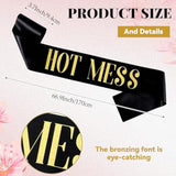 18 Pcs Birthday Queen Sashes Set For Women Black White Gold Happy Birthday Sash For Queen Party Favors