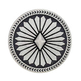 10 Pieces Diamond Flower Metal Shank Buttons. 25Mm (1 Inch) (Antique S