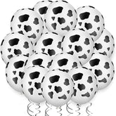 30Pcs Cow Print Balloons Western Cowboy Theme for Kids' Birthday Party Decor