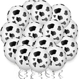 30Pcs Cow Print Balloons Western Cowboy Theme for Kids' Birthday Party Decor