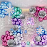 Disco Neon Balloons Arch Kit, Disco Ball Balloons Decor, Metallic Balloons Arch Kit For Disco Party Decorations, Happy New Year Eve Party Decorations Supplies 2025