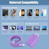 Usb C Charger,25W Super Fast Type C Charger Fast Charging Cable &12Ft Android Phone Fast Charging For Samsung Galaxy S25/S25 Ultra/S24 Ultra/S24/S24+/S23Ultra/S23/S23+/S22/S22 Ultra/S22+/S21Ultra