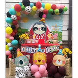 Lion Bear Koala Sloth Foil Animal Balloons Kids Baby Shower Birthday Party Supplies Children Jungle Themed Decorations Woodland Safari Animal Balloons 4Pcs