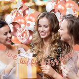 We Will Miss You Banner Rose Gold Farewell Party Decorations with Glitter Garland