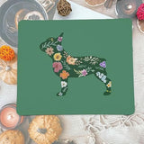 French Bulldog & Flowers Mouse Pad - Funny Frenchie Dog Lovers Gifts - Dog Gifts For Puppy, Pet Lover, Dog Owner - Mom Gifts Mouse Mat 9.5 Inch