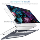 Case For M4/M3/M2 Macbook Air 13.6 Inch Case 2025 2024 2022, Fit Model A3240/A3113/A2681, Laptop Hard Shell With Keyboard Cover Compatible With Macbook Air 13 Inch, Beautiful Fantasy Flower