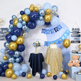 Blue & Gold Balloon Garland Arch Kit for Birthdays, Weddings & Showers