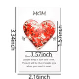 Mom Heart Pocket Hug Token Long Distance Relationship Keepsake Gifts For Women Mother Birthday Christmas Gift For Mama Bonus Mom Thinking Of You Gift From Son Daughter I Love You Mom Token With Greeting Card