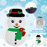 Christmas Piñata 16.5 Inch Snowman Piñata with Blindfold Bat and Confetti Winter Christmas Theme Birthday Party Indoor Outdoor Festival Carnival Party Supply Xmas Game Decorations