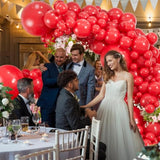 114Pcs Red Balloons Different Sizes, 18 12 10 5 Inch Red Latex Balloons Garland Arch Kit For Graduation Birthday Wedding Valentine'S Day Christmas Party Decor