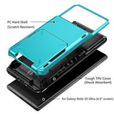 Galaxy Note 20 Ultra 5G Wallet Case with Card Holder, Sky Blue