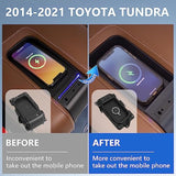 Wireless Charger Compatible With 2014-2021 Toyota Tundra Wireless Charger Magnetic Charging Tray Pad Replacement For 2014-2021 Toyota Tundra Accessories